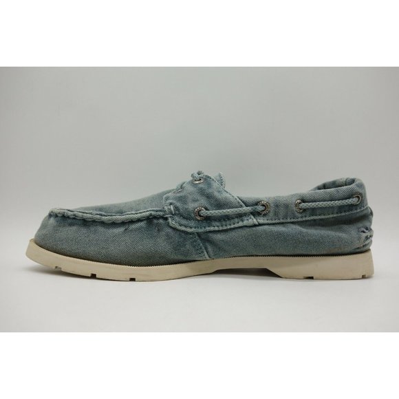Sperry Top Sider Distressed Teal Lace Up Slip On Deck Loafers Shoes Men\'s 8.5 M main image 6